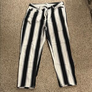 Urban outfitters  Black and White Striped jeans
